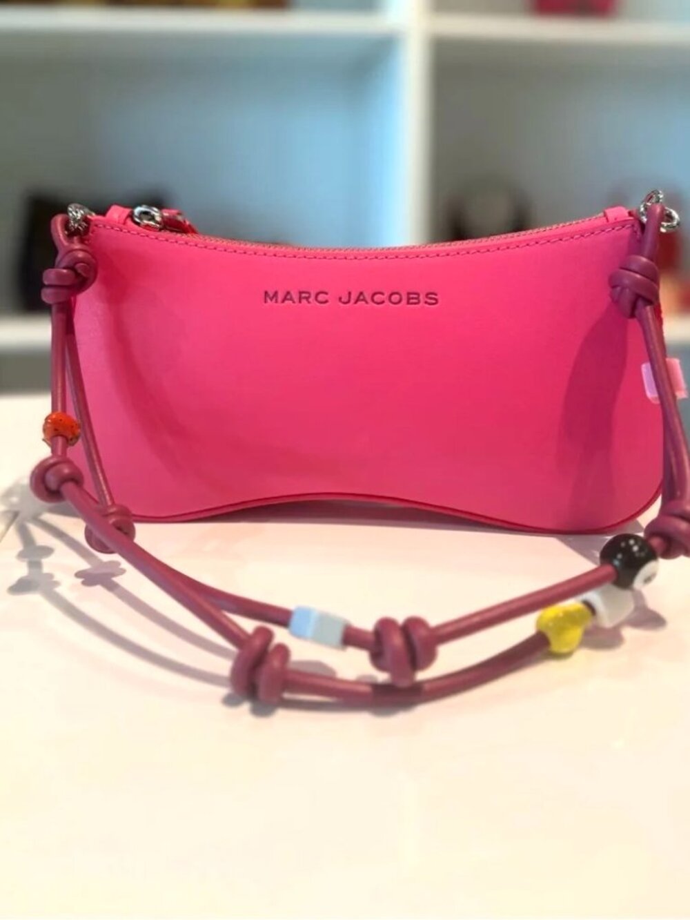 NWT Authentic Marc Jacobs Leather Lucky Charm Pink Bag